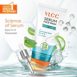 VLCC Hydra Nourish Aloe Vera Serum Face Wash - 100 ml image 3