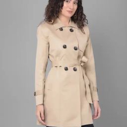 Crimsoune Club Beige Regular Fit Trench Coat-image-52