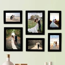 Art Street Black Engineered Wood Photoframe - Set of 6-2