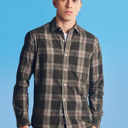 Red Flame Men Opaque Checked Casual Shirt-image-41