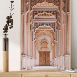 Indian Classic Art Multicolor Canvas Abstract Wall Art-13