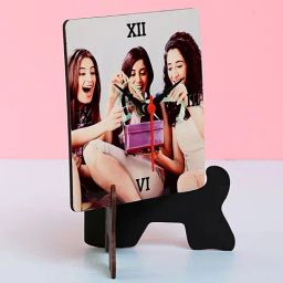 FNP Multicolor MDF Personalised Table Clock for Friends image 2