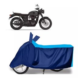 Auto Pearl Two Wheeler Cover for Triumph Bonneville T120 Black BS6 - Cyan, Blue-image-30
