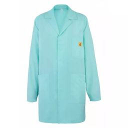 EUROSTAT Green Unisex Reusable Lab Coat xS, 51-100-3210-image-80
