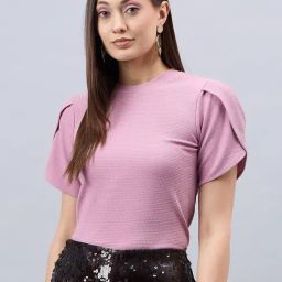 Style Quotient Dusty Pink Regular Fit Top-96