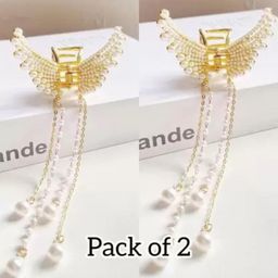 DN ENTERPRISES Women Set of 2 Butterfly Hair Claw Clip-image-53