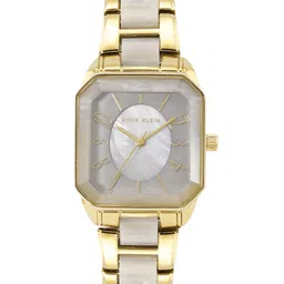 ANNE KLEIN Women Patterned Dial & Bracelet Style Straps Analogue Watch AK3972GPGY-image-20