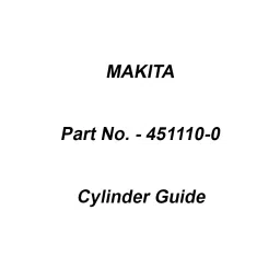 Makita Cylinder Guide Suitable For HM1214C, Part No 451110-0-19
