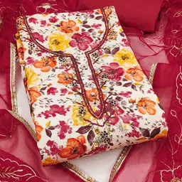 KALINI Printed Unstitched Dress Material-image-52