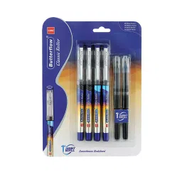 Cello Butterflow Roller Pen Cap Closure Type Blue & Black Ink, 8907234015485 (Each 1 Kit)-image-87