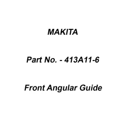 Makita Front Angular Guide Suitable For SP6000, Part No 413A11-6-image-97