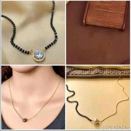 Anouk Pack of 3 Brass Mangalsutra-9