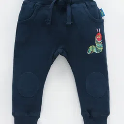 TONYBOY Full Length Caterpillar Printed Track Pants - Navy Blue-picture-22