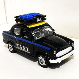 Shinsei Ambassador Taxi Card Pull Back Car - Black (Color May Vary)-21