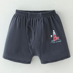 Revvo Junior Cotton Briefs Text Print-Greyish Blue-image-74