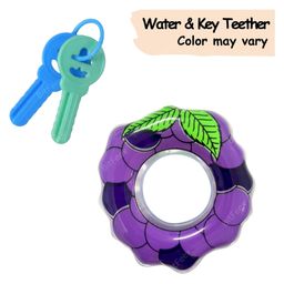 BitFeex Graps Shape Water Filled Teether and Key Teether- Multicolor, Pack of 2 pcs-7