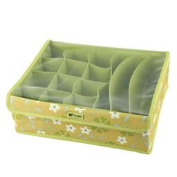 COZY VIBES Multi Compartment Foldable Storage Box Closet Storage for UG Bra Underwear Socks Tie Scarf-PACK OF 1-COLOR MAY VARY-21