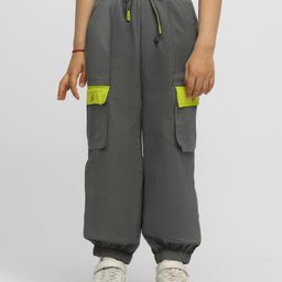 Somersault Cotton Colour Blocked Pant - Grey-image-29