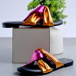 Shoetopia Colour Blocked Sandals - Multi Colour-image-14