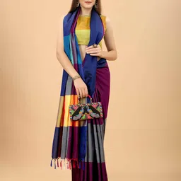 DIVASTRI Colourblocked Art Silk Arani Saree-picture-1