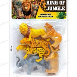 kiddybuddy KV Impex Wild Animal Toy Set of 6 - Multi Color image 3