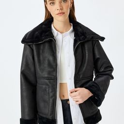 Koton Women Colourblocked Longline Tailored Jacket-picture-45