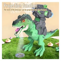 NEGOCIO 2.4G Projection Blowing Bubble Walking Remote Control Rc Dinosaur Robot Toy With Light Sound- PACK OF 1- COLOR MAY VARY image 5