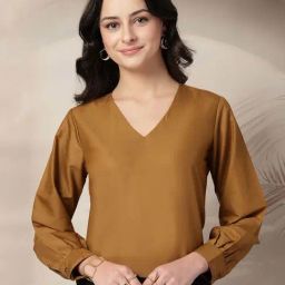 Style Quotient Brown Top-picture-30