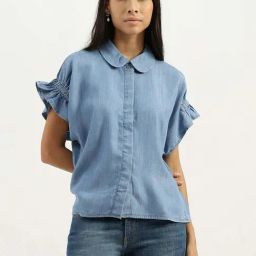 United Colors of Benetton Blue Regular Fit Top-image-61