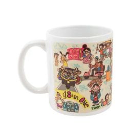 Chumbak Childhood Beige Ceramic Coffee Mug (300 ml) - Set of 1-image-80