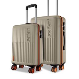 Safari Astra Neo Set Of 2 Textured Hard Sided 8 Wheels Trolley Bags-7
