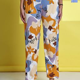 ETC Women Pack Of 2 Floral Printed Cotton Lounge Pants-picture-44