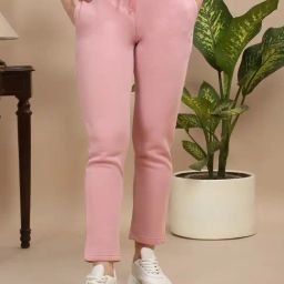 Sweet Dreams Red Regular Fit Solid Trackpants-image-8