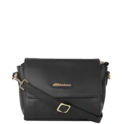 BELLADAMA Alison Black Solid Medium Sling Handbag-18