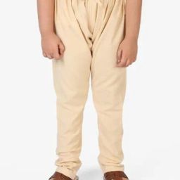 Fabindia Kids Beige Cotton Pyjama-image-10