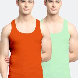 Friskers Multi Cotton Slim Fit Vest - Pack of 2-picture-6