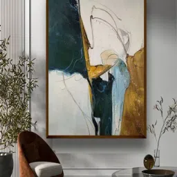 The Art House Abstract Multicolor Canvas Wall Painting-21