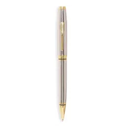 Cross Silver Ballpoint Pen with Executive Black Notebook-image-41