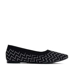 Cleo by Khadim's Women's Black Flat Ballets-image-38