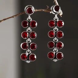 Imli Street Red Dangler Earrings-picture-5