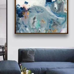 The Art House Abstract Multicolor Canvas Painting-image-52
