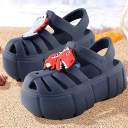 Red Tape Kids Navy Back Strap Clogs-image-24