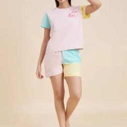 Sweet Dreams Pink Top With Shorts-image-35