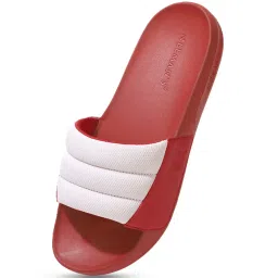 Neemans Women's Red Slides image 5