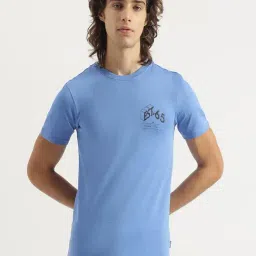 United Colors Of Benetton Blue Cotton Relaxed Fit Printed T-Shirt-picture-20