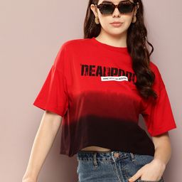Kook N Keech Marvel Deadpool Colourblocked Drop-Shoulder Sleeves Boxy T-shirt-image-34