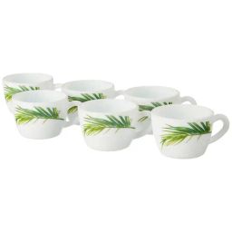 Larah by Borosil Multicolor Ceramic Opalware Tea Cup - Set of 6 145ml-15