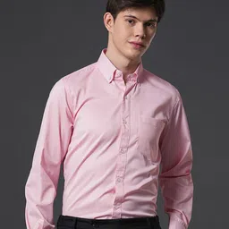 INVICTUS Striped Button-Down Collar Slim Fit Formal Shirt-image-75