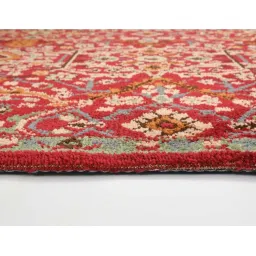 Presto Red & Gold Polyester Traditional Carpet image 5