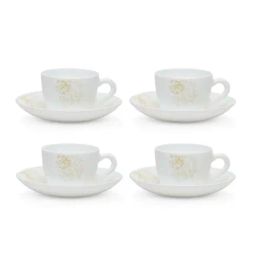 Larah by Borosil Multicolor Ceramic Opalware Cup and Saucer Set of 12 140ml-image-92